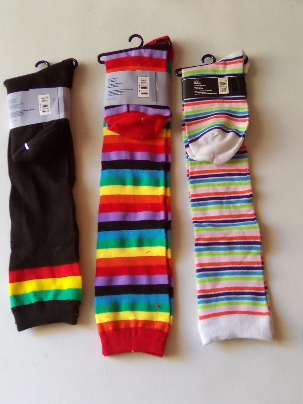 Women’s Rainbow Stripe Knee-High Socks - Multicolor ( Bag B )